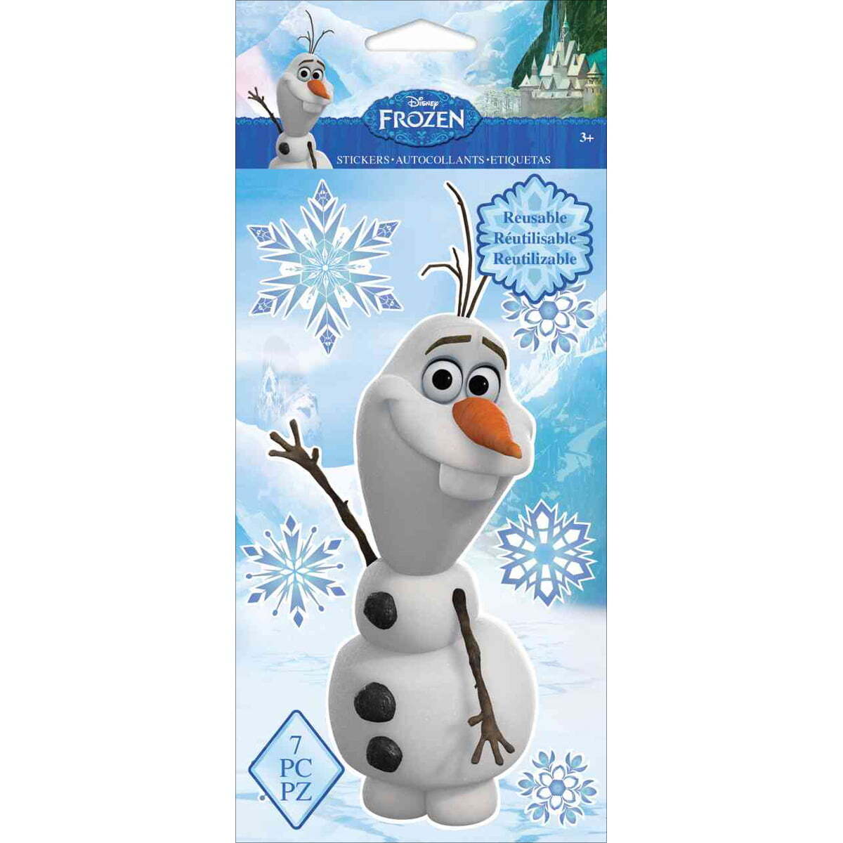 EK SUCCESS Disney FROZEN OLAF Repositionable Stickers - 7 pcs | eBay