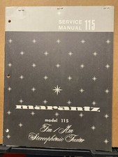 Original Service Manual for the Marantz Model 115 Tuner