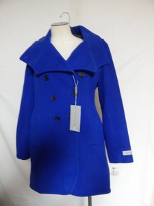 cobalt wool coat