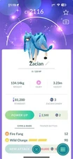 Shiny Zacian 80kStardust P T C Read Description