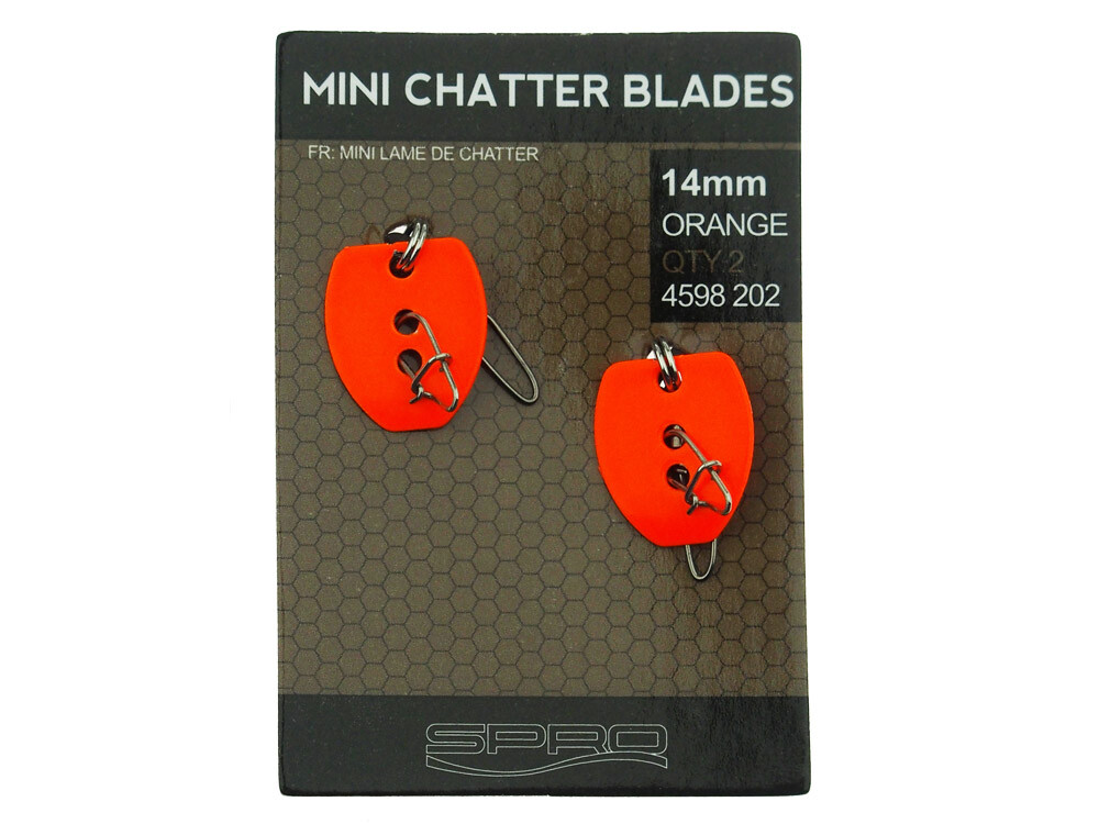 SPRO Trout Master Mini Chatter Blades 14mm – Lame Chiacchiere Per Trota, 2 Pezzi Tutti I Colori