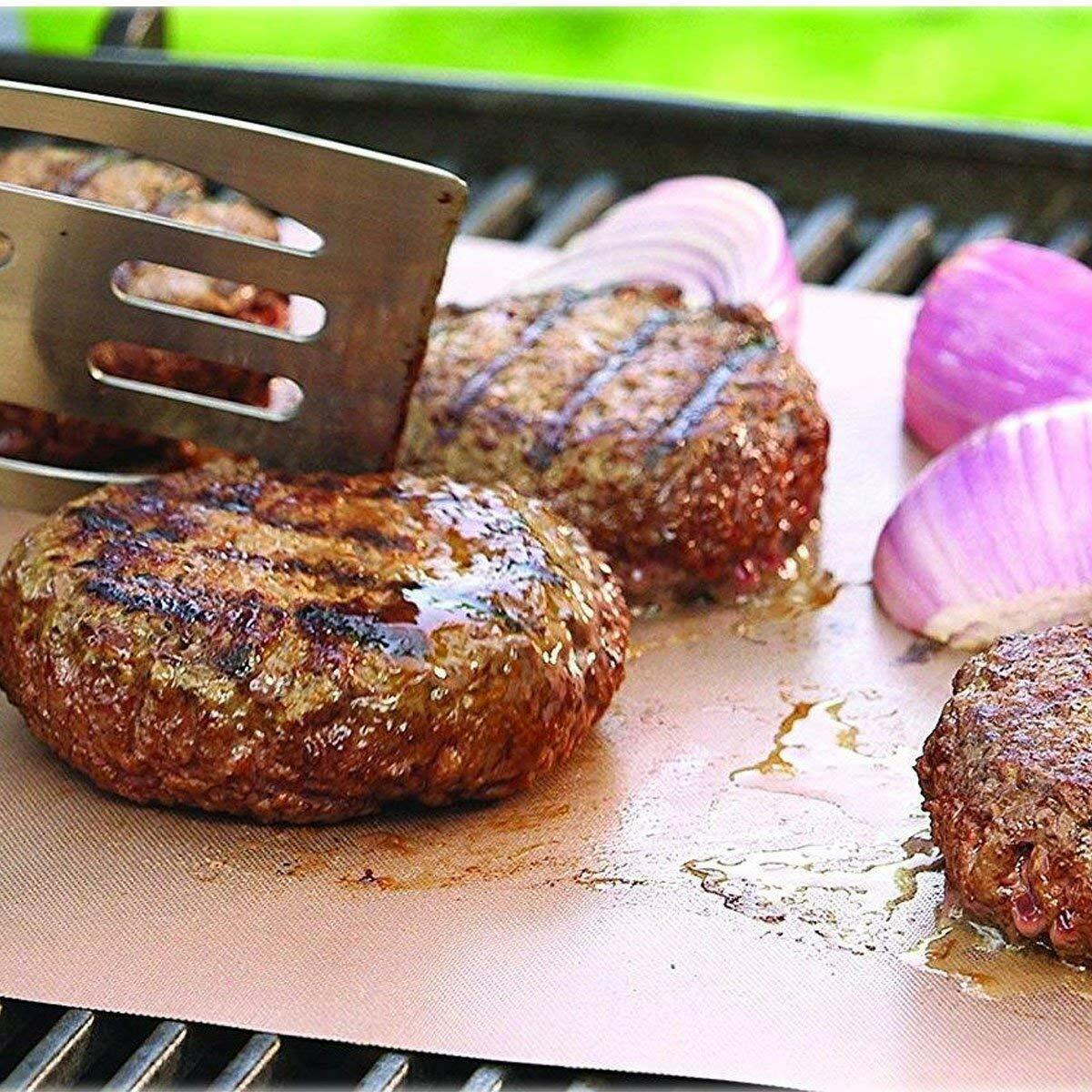 BBQ Grill Mat 5 Copper Non Stick Bake Magic Matt Miracle Reusable As Seen On Tv