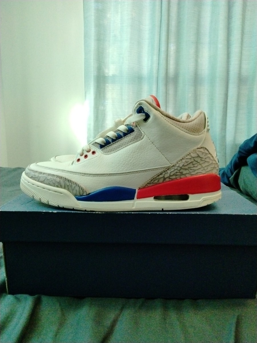air jordan 3 retro international flight men's size 9 884499424888