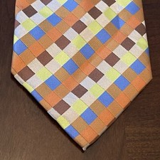 Versa 9 Orange Blue Men  s Neck Tie