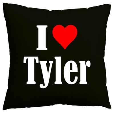 Kissenbezug I Love Tyler Ich liebe Tyler Schwarz 158996
