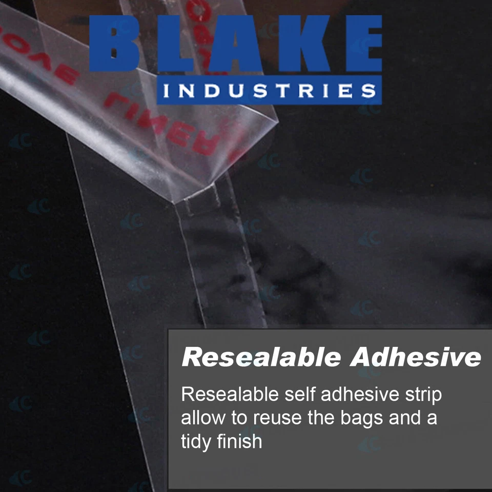 100pcs Self Adhesive Sealing Clear OPP Cellophane Resealable Plastic Cello Bags - image 3 of 4