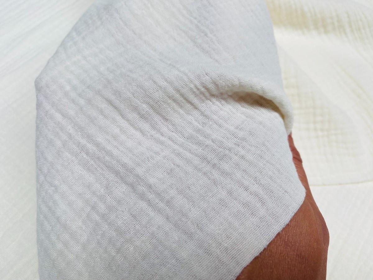 Mussola Di Cotone Doppia Garza Rosa Per Coperte E Cuscini - Foto 7