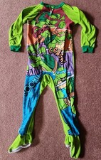 Nickelodeon Teenage Mutant Ninja Turtle Footed Sleeper Blanket Pajama Boy 5T