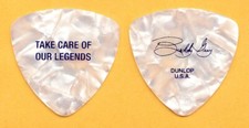 Buddy Guy Signature Take Care Of Our Legends White Pearl Guitar Pick - 2022 Tour