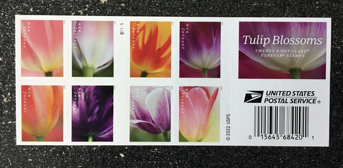 TULIPページ 2023USA #5777-5786b Forever Tulip Blossoms - Booklet of 20