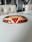 Handmade Carved African Wooden 8" Bowl Oval Hand Painted  Folk Art Elephant — photo 6
