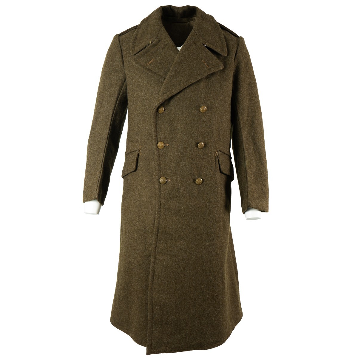 ジャケット・アウター 50s British Military Greatcoat VTG Rare Original 1951 Dated 1940 Pattern Dismounted Greatcoat
