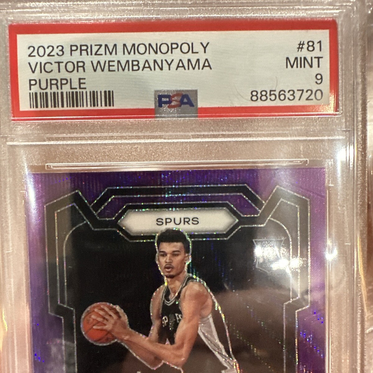 2023-24 Panini Prizm Victor Wembanyama RC Purple Wave