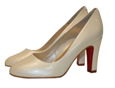 Bridal shoes Fiarucci Peggy ivory patent leather wedding shoes bridal shoe 36 /36.5