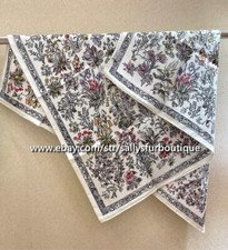 Sallys Boutique 18 Momme Twill Silk Wrap Scarf Florals Print Square Shawl 35"