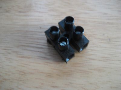 VINTAGE BMW BLACK PLASTIC  TERMINAL BLOCK 2 WIRE CONNECTOR