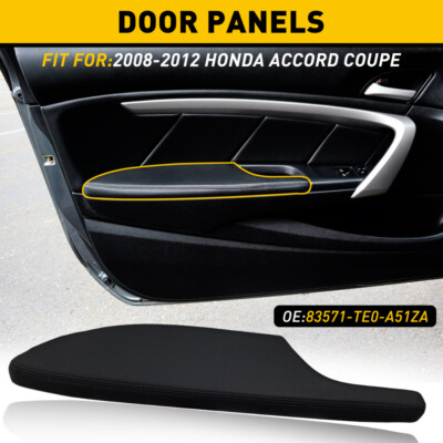 FITS 08-12 HONDA ACCORD COUPE LEFT SIDE DOOR ARMREST PANEL BLACK