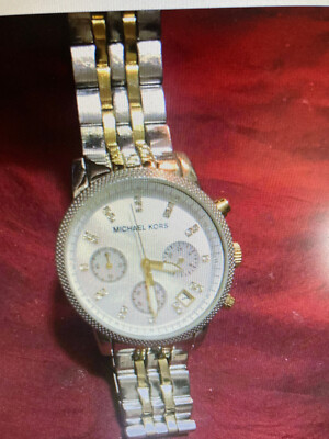MIKHAEL KORS WOMEN MK 5075 CHRONOGRAPH WRIST WATCH 38 MM 7