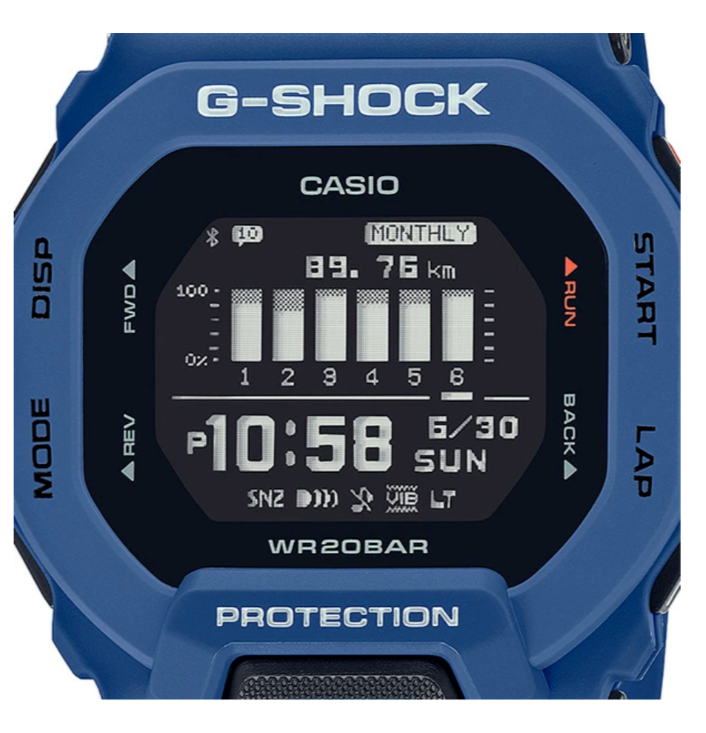 Casio G-Shock GBD-200-2JF Men's Dial Black/White Digital Watch