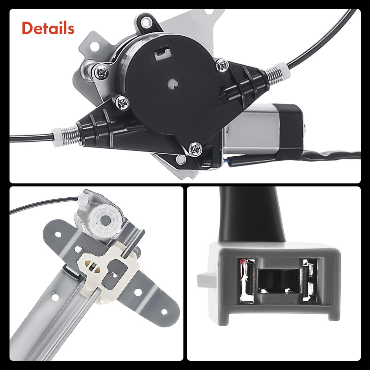Rear Left Power Window Regulator & Motor For 1998-2011 Lincoln Town Car - Direct Fit, 10-Year Warranty