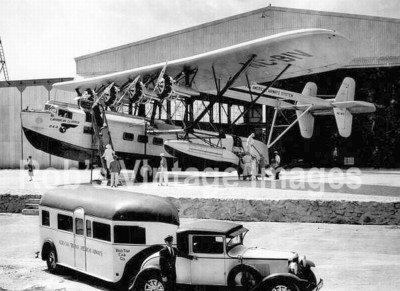  Pan Am  Caribbean Clipper  Airplane photo Sikorsky Flying Boat Bus taxi 1931