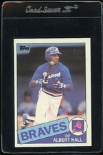 1985 TOPPS TIFFANY #676 ALBERT HALL ROOKIE RC ATLANTA BRAVES 