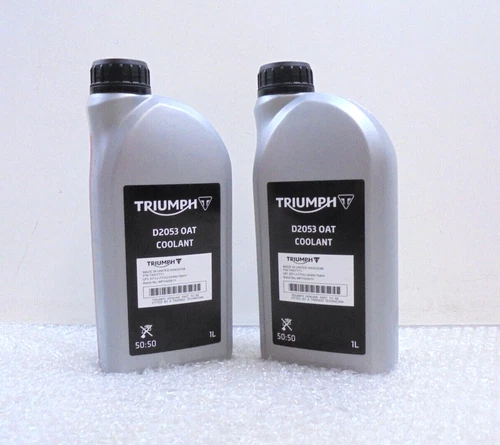 Genuine Triumph Motorcycle D2053 OAT Premix Coolant 2 Litres New T4007771