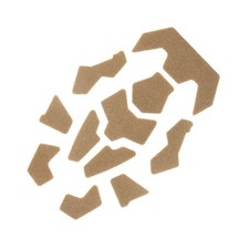 Brown Tactical Equipment Helmet Magic Stickers Fast Helmet Patches Hook Tool