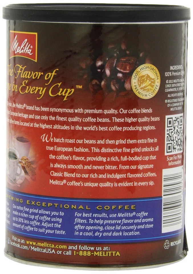 Cápsulas de café torrado médio Melitta 11 onças sabor premium frescor de cerveja kosher - Imagem 4 de 4