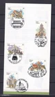 [AG7445] Belgium N°2561/2565 Architecture Mailfolder COB FDC € 13,00 SUPERB
