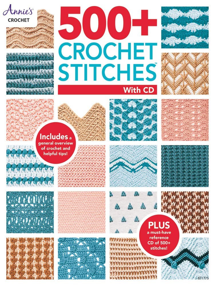 500+ Crochet Stitches with CD by Annie's Crochet NEW - Image 6