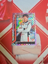 2025 Topps Chrome Formula 1 Pink Checker Flag Refractor 1st Gerrard Xie /250