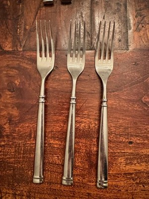 Guy Degrenne ''Absolu'' Dinner Forks   Later Production   Set of 3