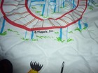 VINTAGE J C PENNEY SESAME STREET AT THE FAIR FULL BEDSPREAD RARE — photo 2