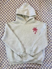 Pink Palm Puff "Hawaii Hibiscus" Heather Cloud Hoodie Size Large
