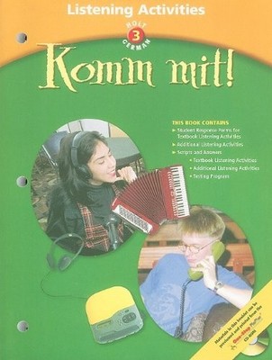 KOMM MIT!: LISTENING ACTIVITIES LEVEL 3 By Rinehart And Winston Holt *Excellent*