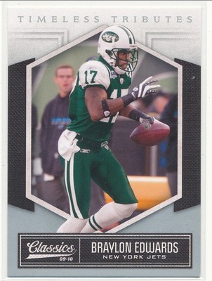 2010 Classics Braylon Edwards Timeless Tributes Silver /100