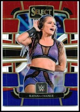 2024 Panini Select WWE Red and Blue Prizms #80 Katana Chance