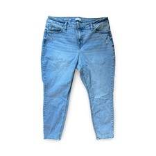 Ava  Viv Women's 18 Blue Denim Jeans Skinny High Rise Stretch Denim Pants