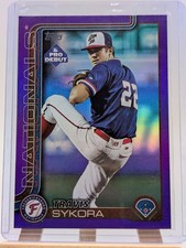 2025 Topps Pro Debut - Travis Sykora #PD-8 Purple Foil /299 (RC)