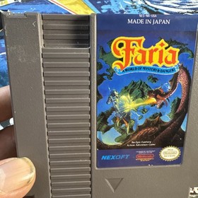 NES NINTENDO GAME - Faria  (Nintendo Entertainment System, 1991) RPG W/MANUAL