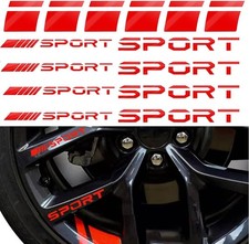 Pincuttee 14pcs Car Decal Stickers,Wheel Rim Decal Sticker,Sport Logo Reflective