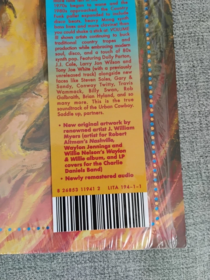 Country Funk III 1975-1982 vinyl 2LP 2021 Red Blue Swirl w/ hype Light Attic - Image 3 of 4