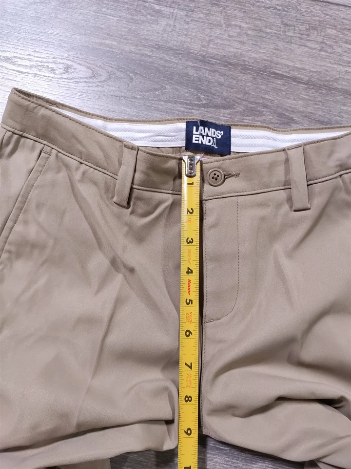 Lands End Shorts Girls Size 14 Beige School Uniform Active Bottoms - Image 4 of 4