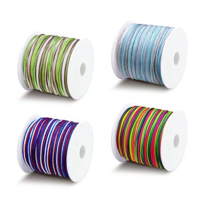 4 Rolls 180 Yards Nylon String, 0.8mm Nylon Satin String, Multicolor Beading ...