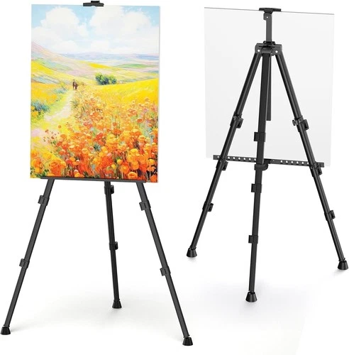 Art Painting Tripod Easel Stand - Portable Adjustable Display Artist Metal Easel - Picture 4 of 4
