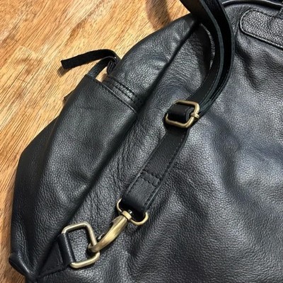 JOYN Black Leather Backpack Laptop Bag Handmade in India 16  display picture 3