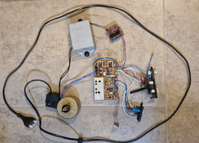 Dual CS 627Q Motor EDS502 Elektronik Stroboskoplampe Drehzahlschalter