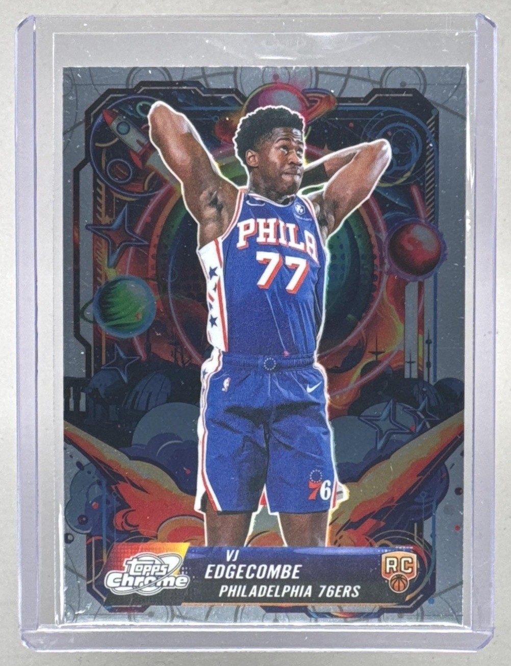 VJ Edgecombe 2025 Topps Cosmic Chrome #PRP-18 Propulsion Rookie RC