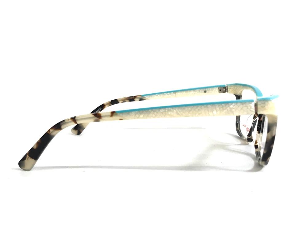 Etnia Barcelona Eyeglasses Frames WELS HVWH Havana White Pearl Blue 52-15-140 - Image 3 of 4